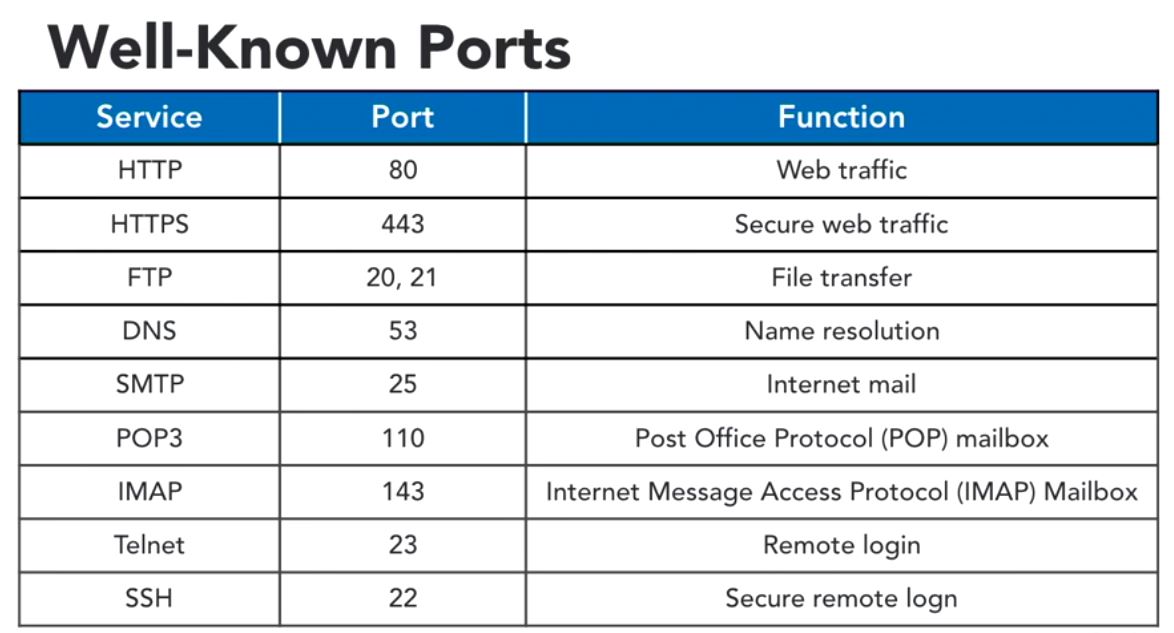 TCP UDP